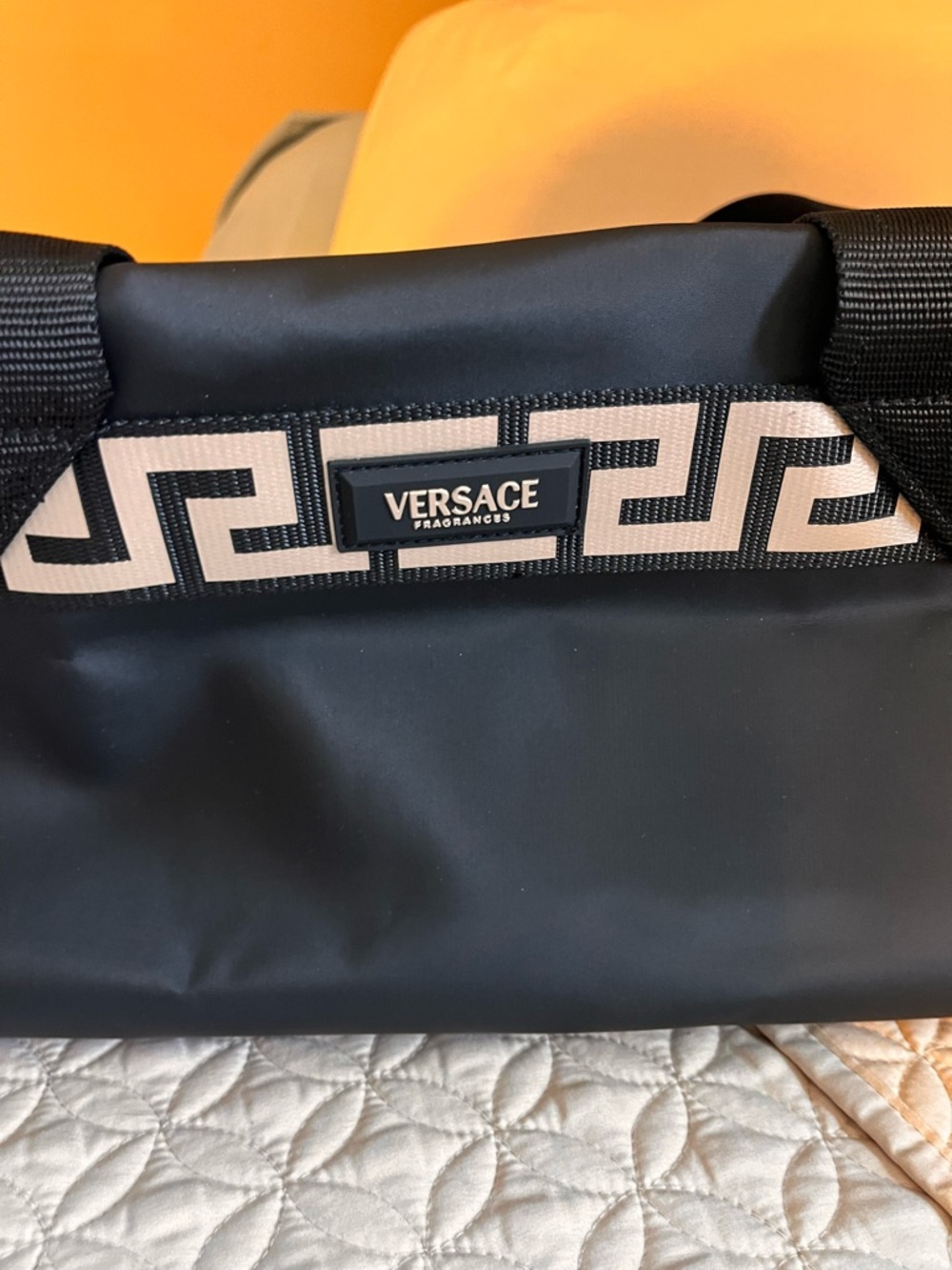 Like new Versace Black travel Bag with